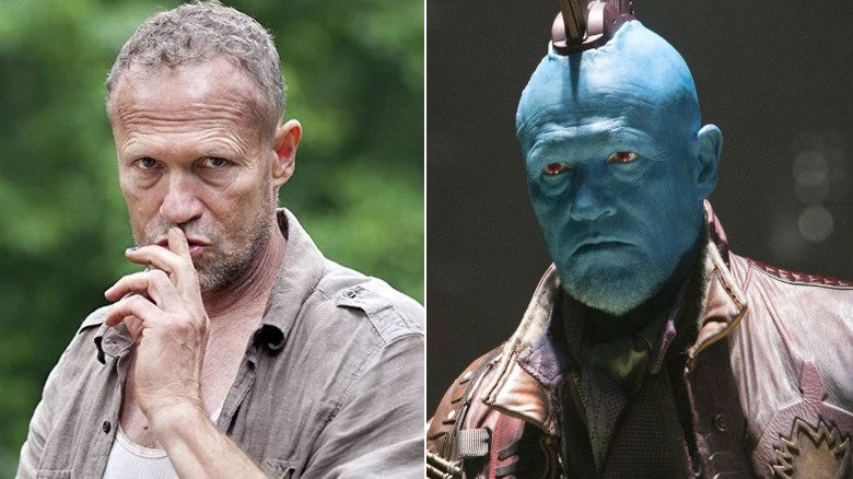 Michael Rooker in The Walking Dead and Guardians 2