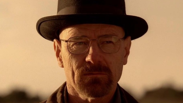 Walter White wearing a hat