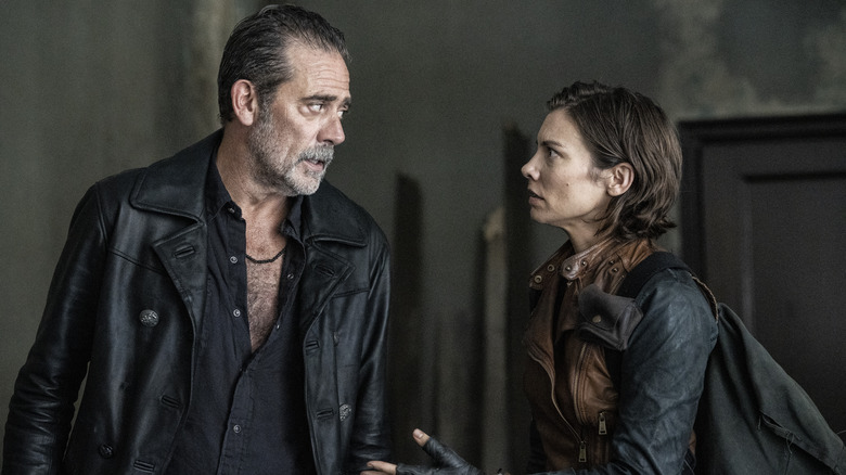 Negan and Maggie talking