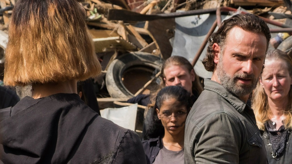 Rick Grimes and Jadis staredown