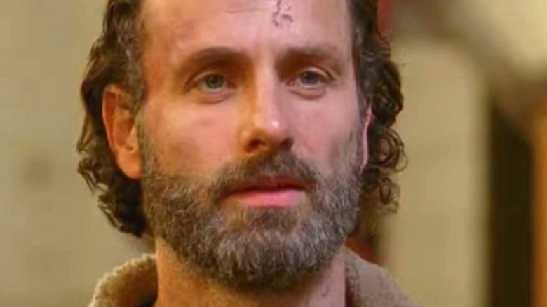 Rick Grimes looking mildly surprised