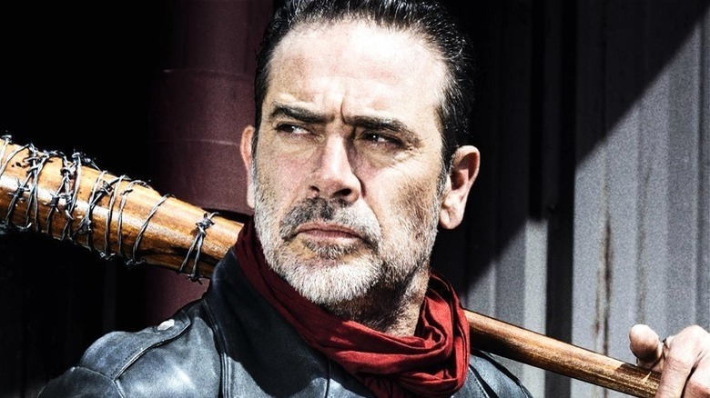Negan from the Walking Dead with bat