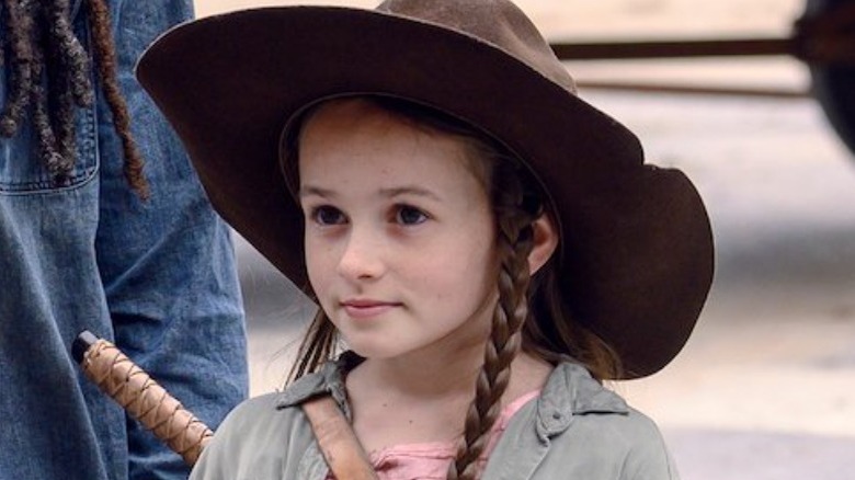 Judith Grimes smirking
