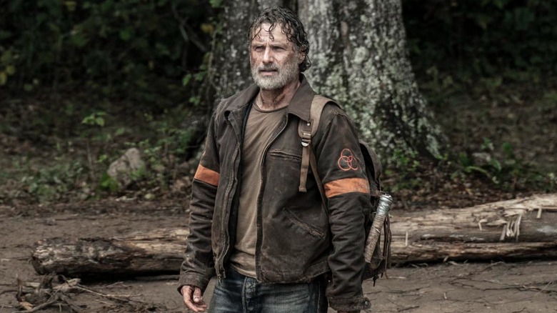 Rick Grimes outside
