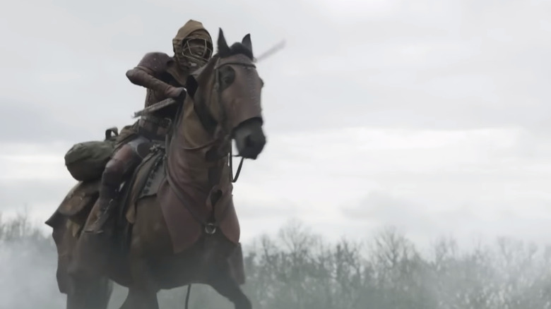 Michonne rides war horse