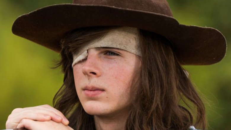 Chandler Riggs as Carl Grimes on The Walking Dead