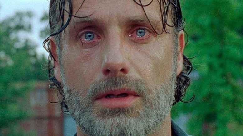 Rick Grimes crying