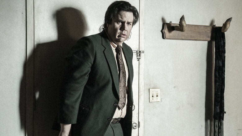 Eugene looking worried on The Walking Dead