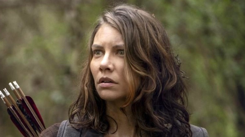 Maggie Rhee concerned on The Walking Dead