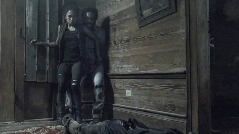 Connie and Virgil cornered by the feral people