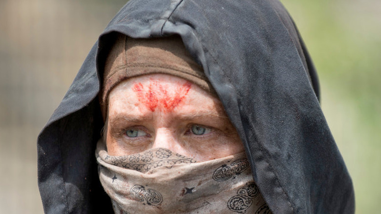 Carol disguised as a wolf Walking Dead