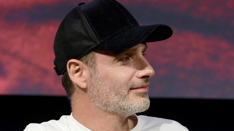 Andrew Lincoln staring off