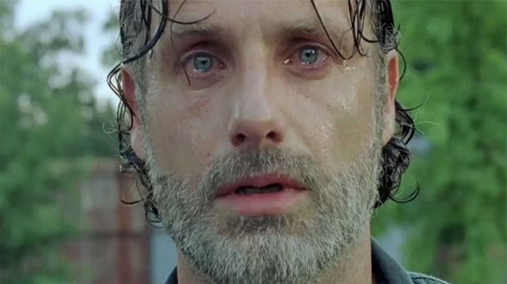 Rick Grimes crying