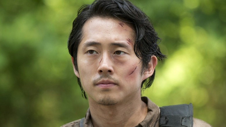 Glenn somber and scraped up