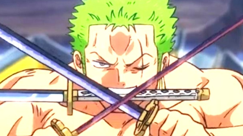 Zoro is armed to the teeth in One Piece