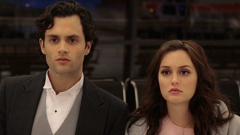 Leighton Meester and Penn Badgley in Gossip Girl 