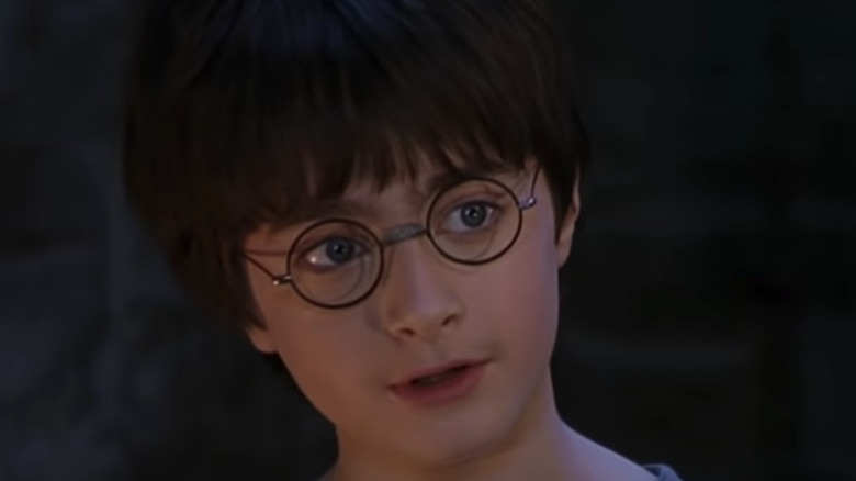Daniel Radcliffe acting in Harry Potter and the Sorcerer's Stone