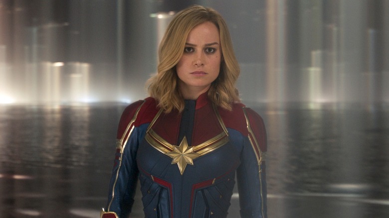 Captain Marvel meeting her superior