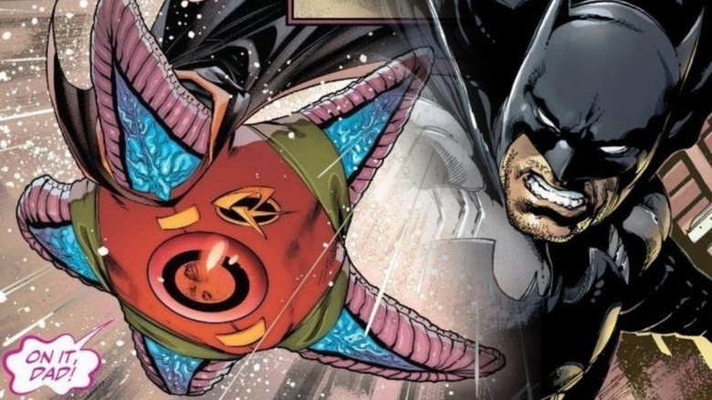 Batman with Jarro dressed as Robin