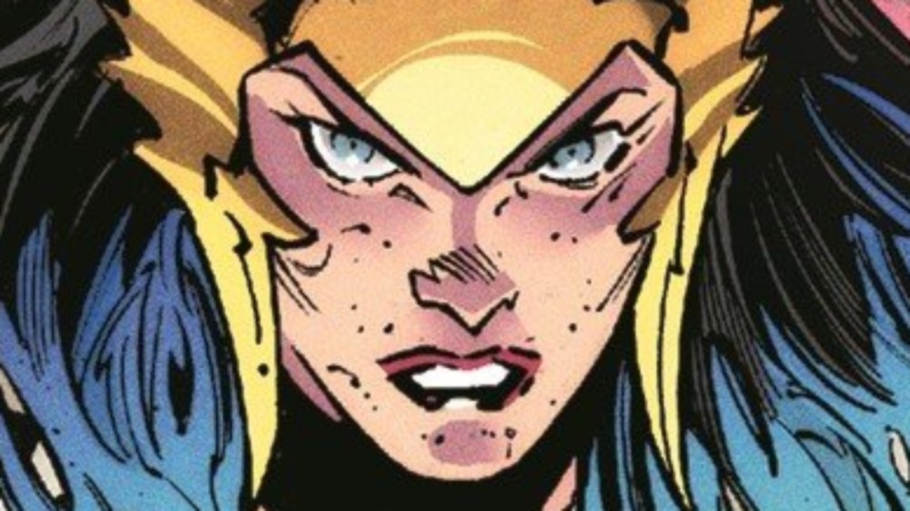 Wonder Woman glaring