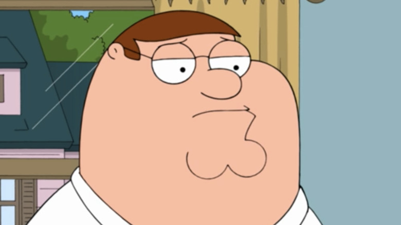 Peter Griffin looking sad
