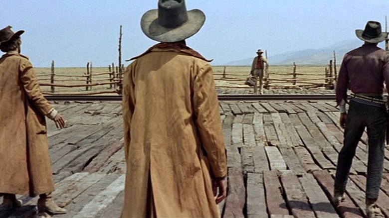 Charles Bronson gunfight in Once Upon A Time in the West