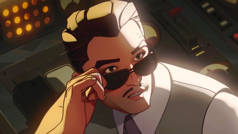 Howard Stark wearing sunglasses