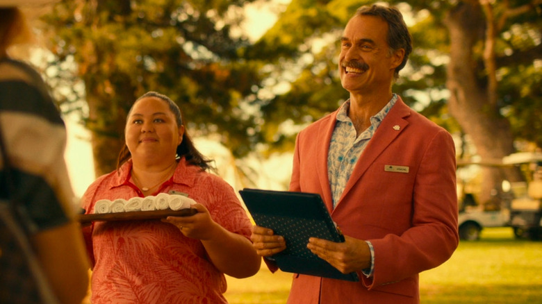 Lani and Armond greeting guests