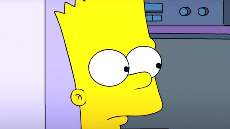 Bart Simpson looking confused in The Simpsons