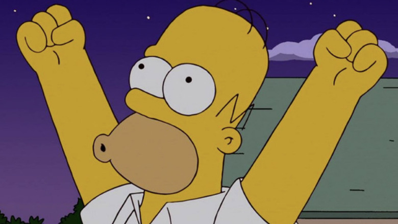 Homer saying woo-hoo