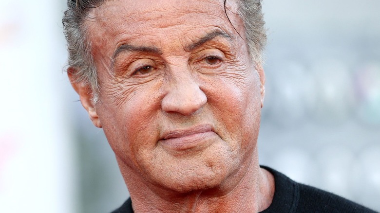 Sylvester Stallone slight smile