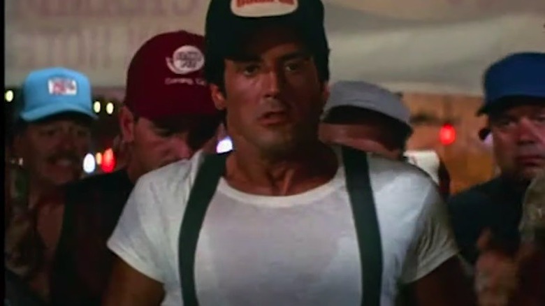 Stallone appears as Hawk