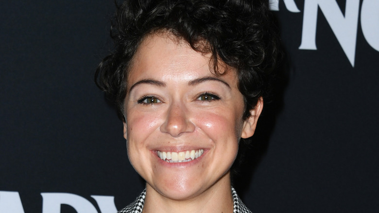 Tatiana Maslany grinning