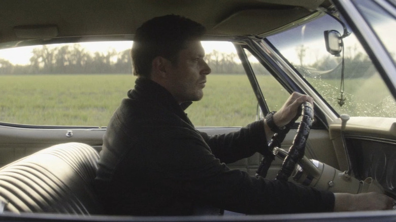 Dean drives away