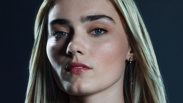 Meg Donnelly with blue steel expression