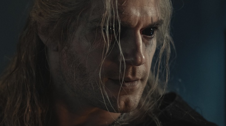 Geralt of Rivia looking intense