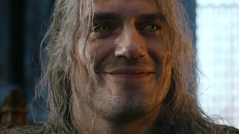 Geralt smiling 