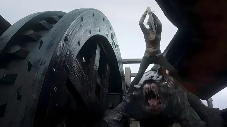 Ciri enfrenta Aeschna em The Witcher (Reprodução / Netflix)