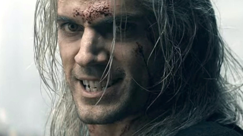 Geralt of Rivia grinning