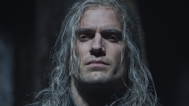 Geralt looking stern