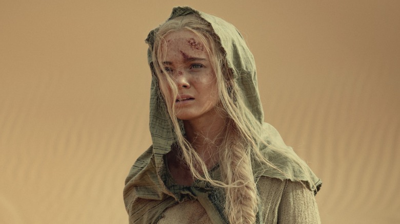 Ciri bloodied in desert