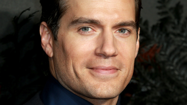 Henry Cavill looking into camera