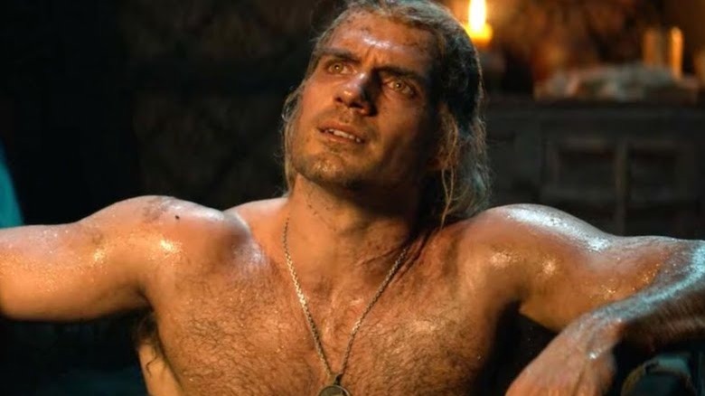 Geralt in the bath