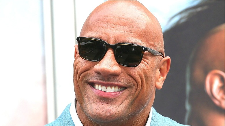 The Rock smiling