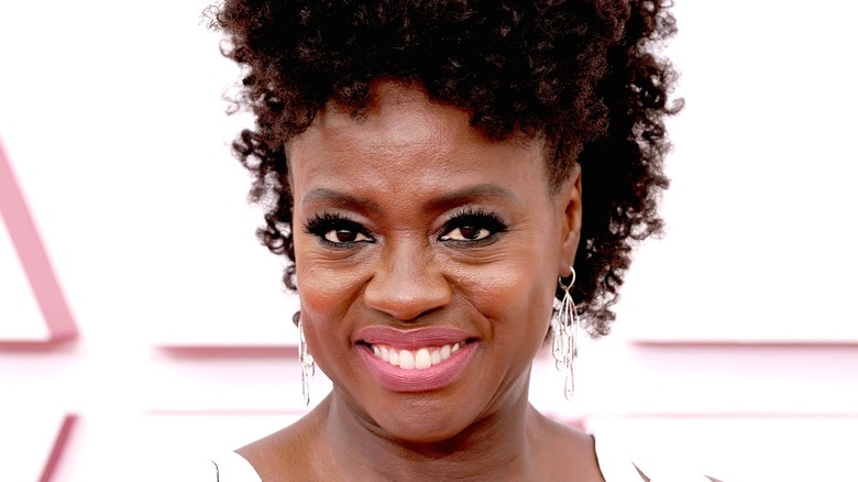 Viola Davis smiling on red carpet