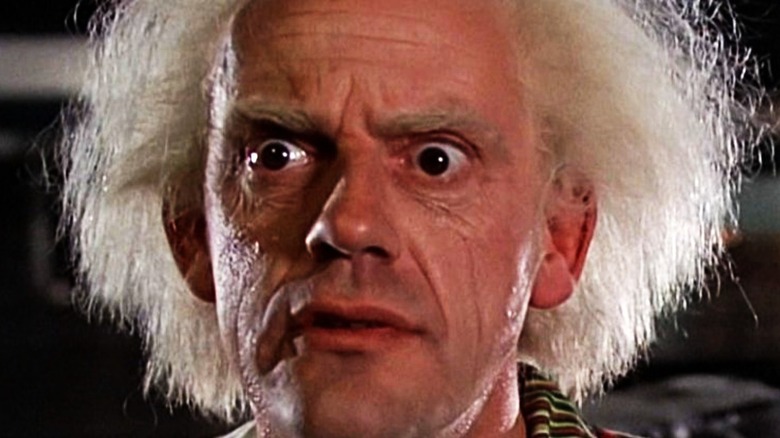 Doc Brown looking confused