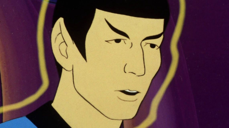 Animated Spock with yellow aura