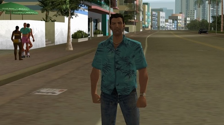 man in street