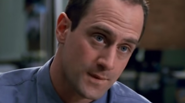 Christopher Meloni looking serious