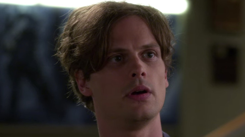 Dr. Spencer Reid looking shocked